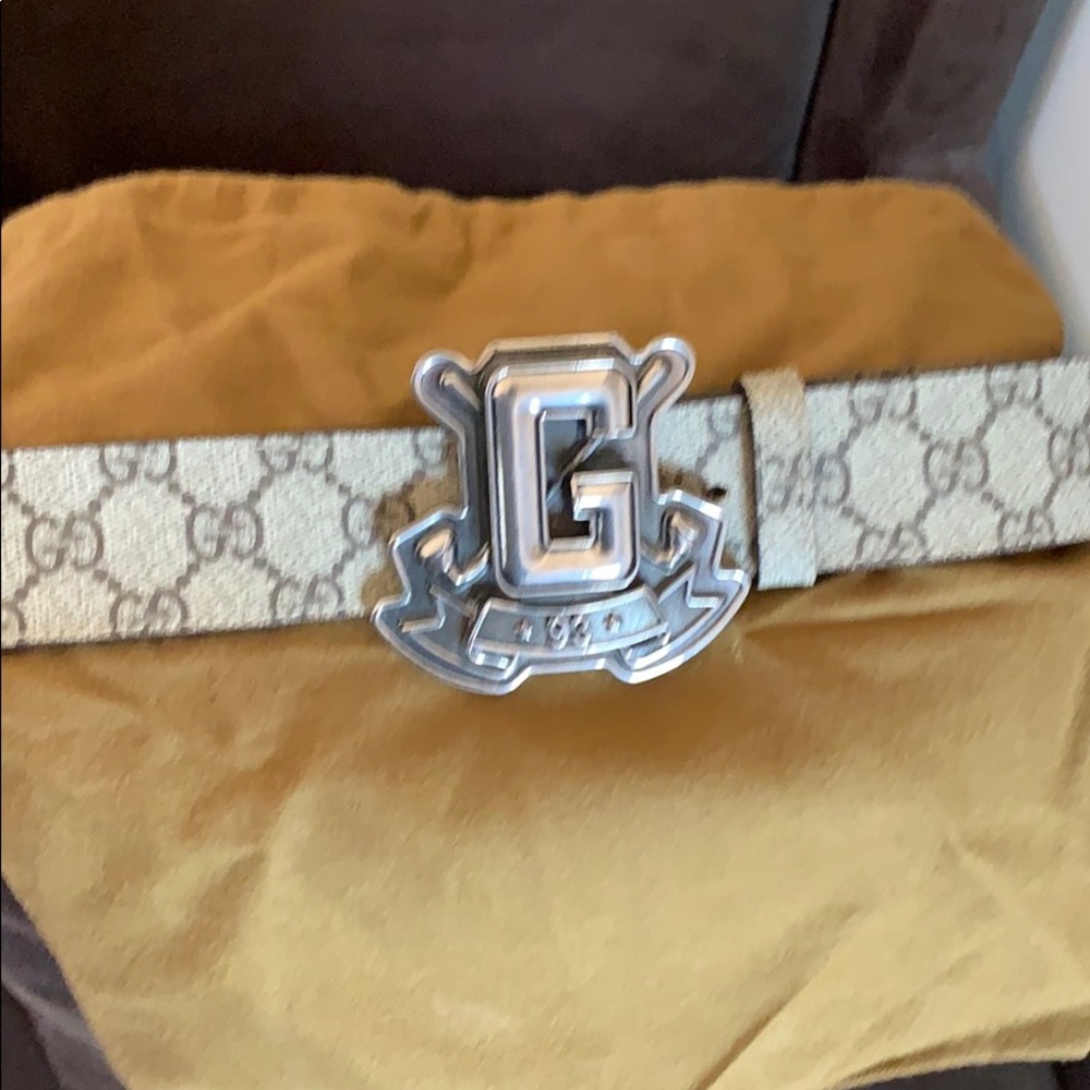 RARE GUCCI belt, GG design w/Buckle in US 40!